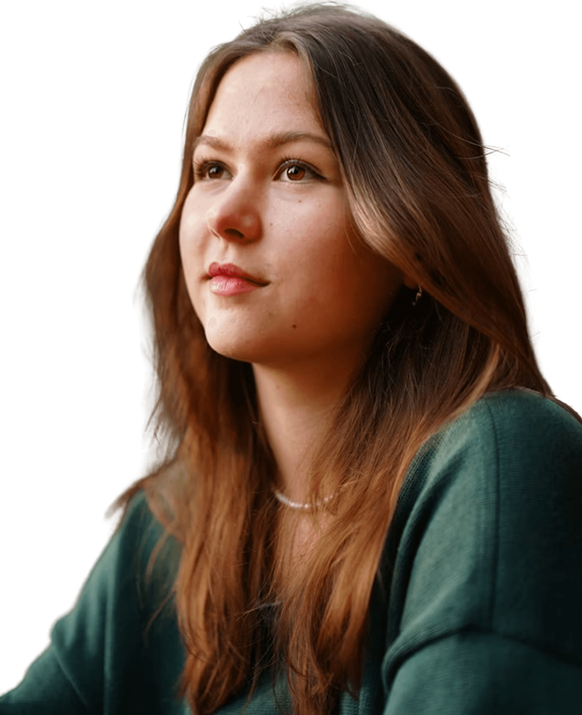 Custom lens replacement patient portrait